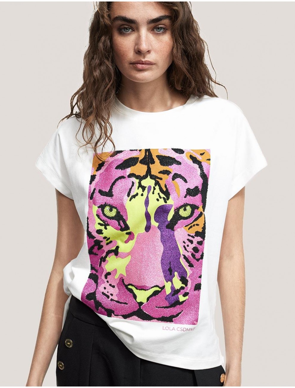 CAMISETA LOLA CASADEMUNT LF2415012 BLANCO