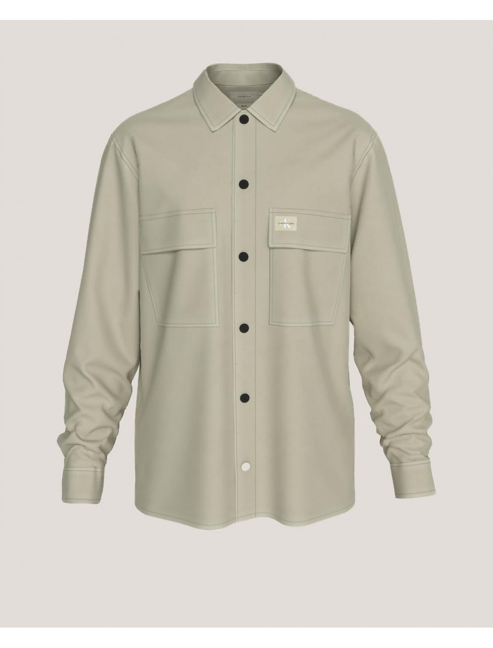 CAMISA CALVIN KLEIN CARGO OVERSHIRT BEIG