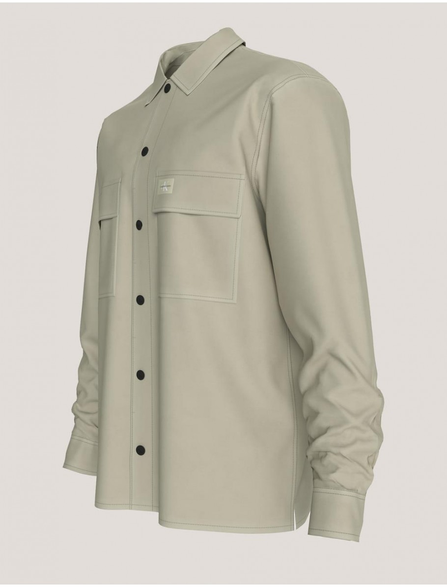CAMISA CALVIN KLEIN CARGO OVERSHIRT BEIG