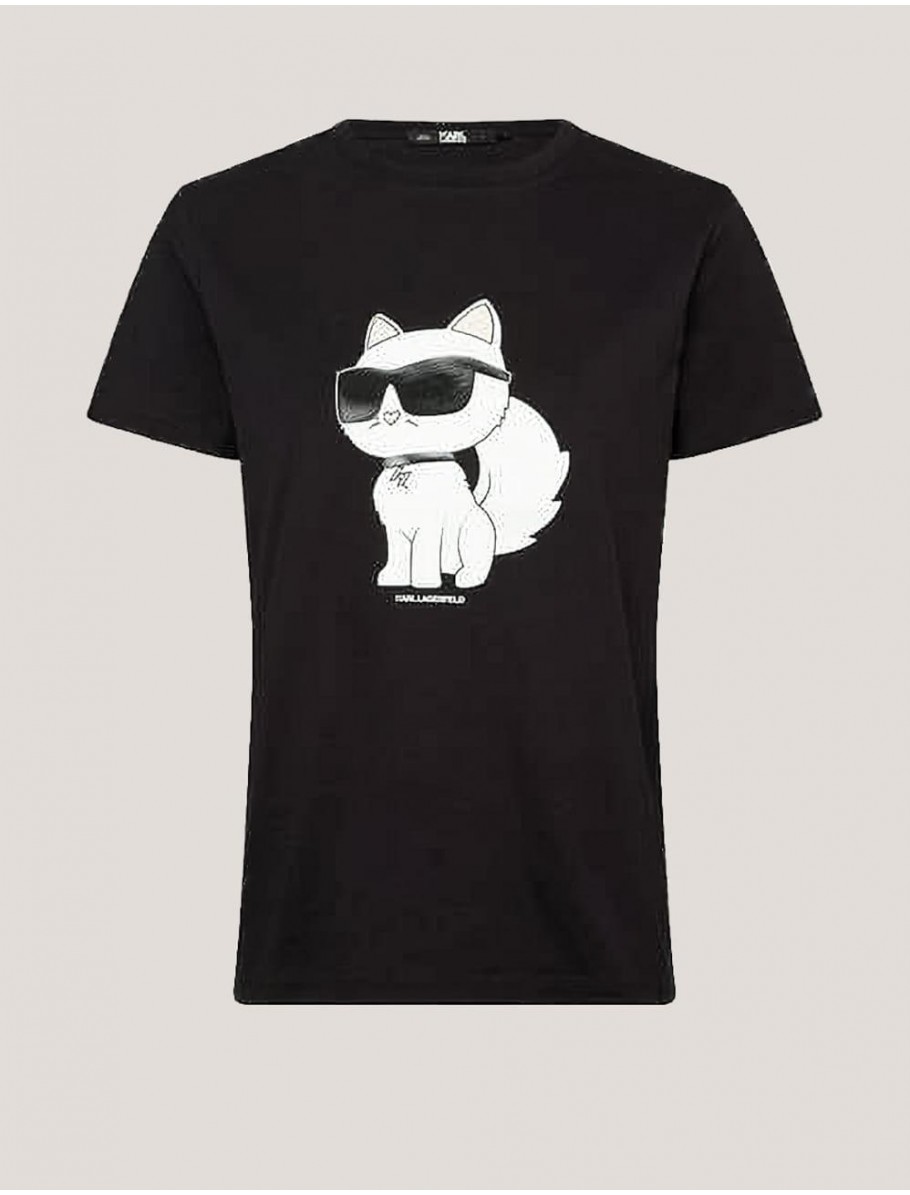 CAMISETA KARL LAGERFED IKONIK 20 CHOUPETTE T SHIRT NEGRO