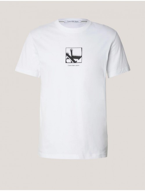 CAMISETA CALVIN KLEIN GRID BOX TEE BLANCO