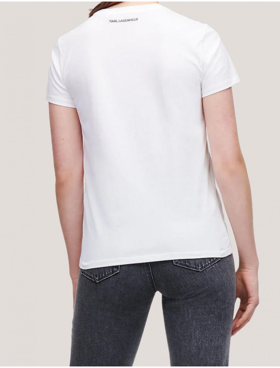 CAMISETA KARL LAGERFED IKONIK 20 RS T SHIRT BLANCO