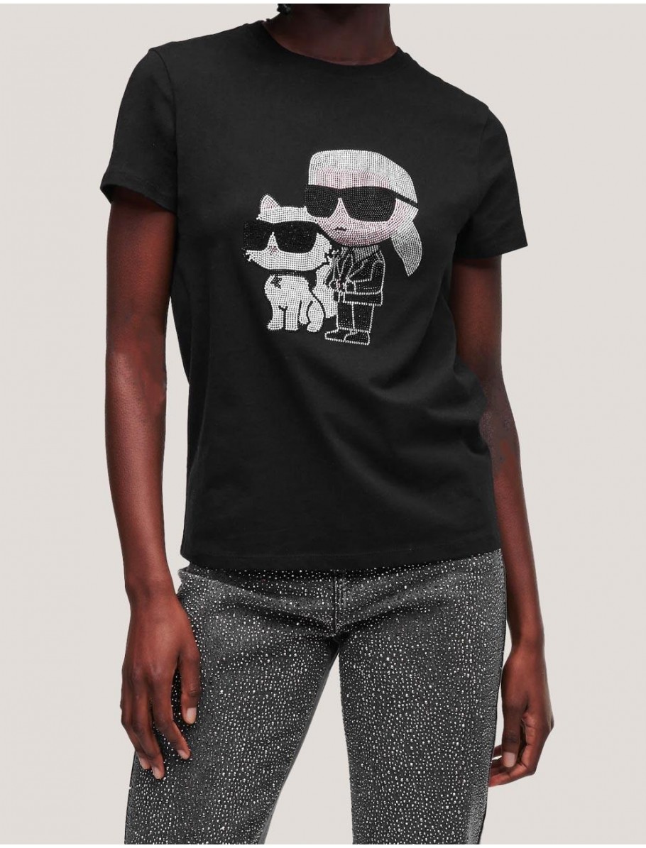 CAMISETA KARL LAGERFED IKONIK 20 RS T SHIRT NEGRO