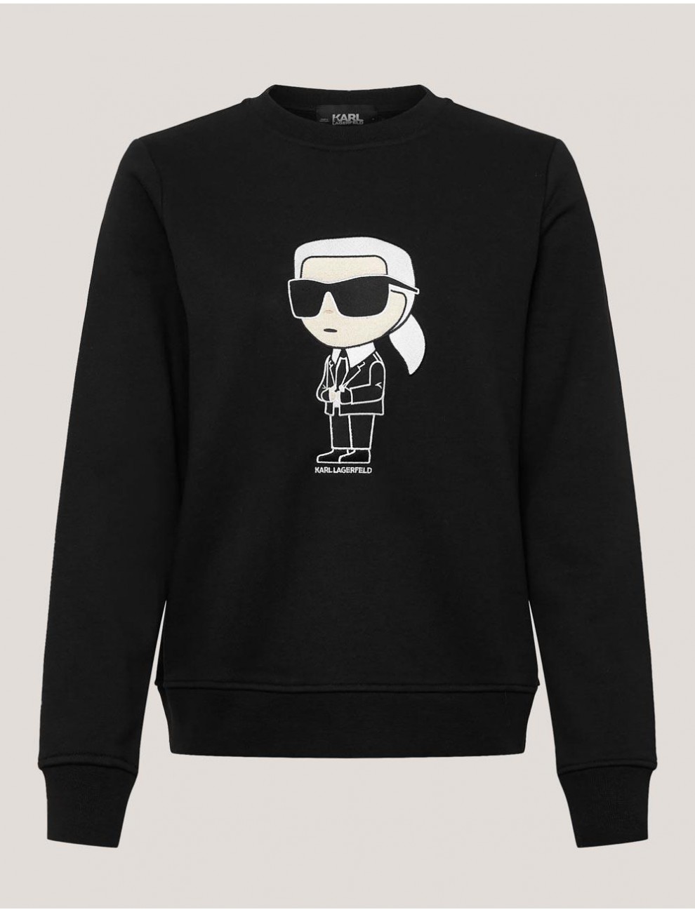 SUDADERA KARL LAGERFED IKONIK 20 SWEARTSHIRT NEGRO