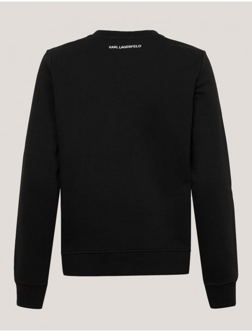 SUDADERA KARL LAGERFED IKONIK 20 SWEARTSHIRT NEGRO