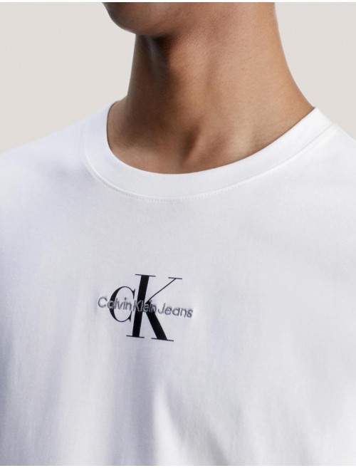 CAMISETA CALVIN KLEIN MONOLOGO TEE BLANCO