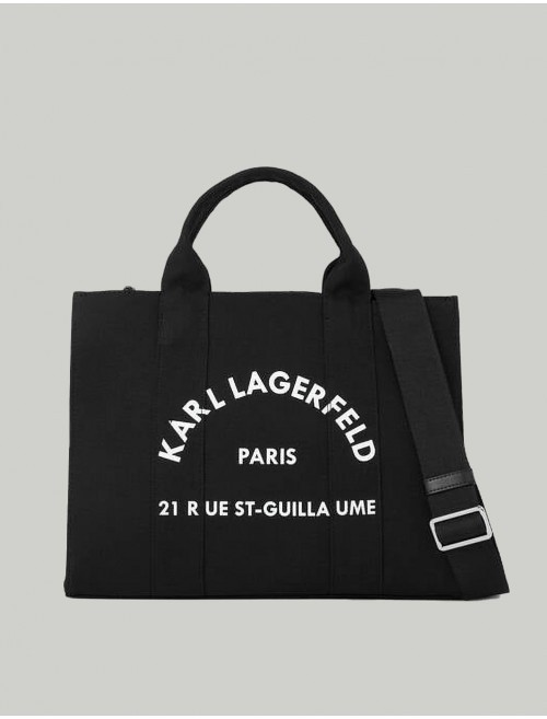 BOLSO KARL LAGERFED RSG SQUARE MEDIUM TOTE NEGRO