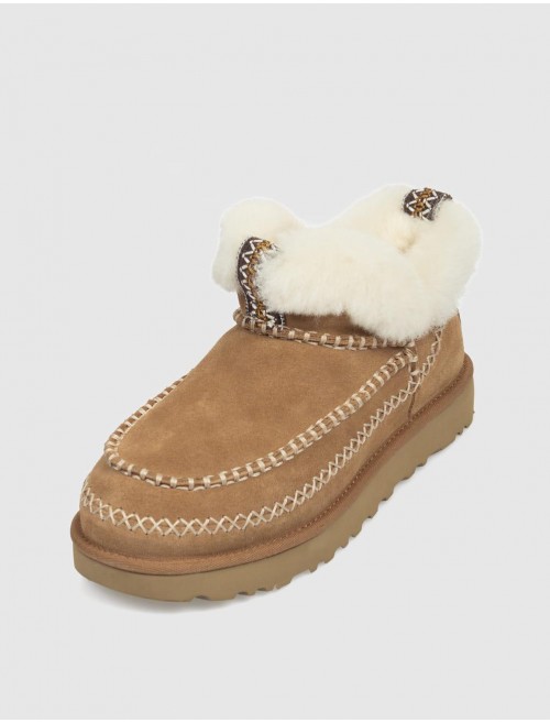 BOTiN UGG CLASSIC ULTRA MINI ALPINE CUERO