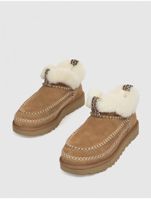 BOTiN UGG CLASSIC ULTRA MINI ALPINE CUERO