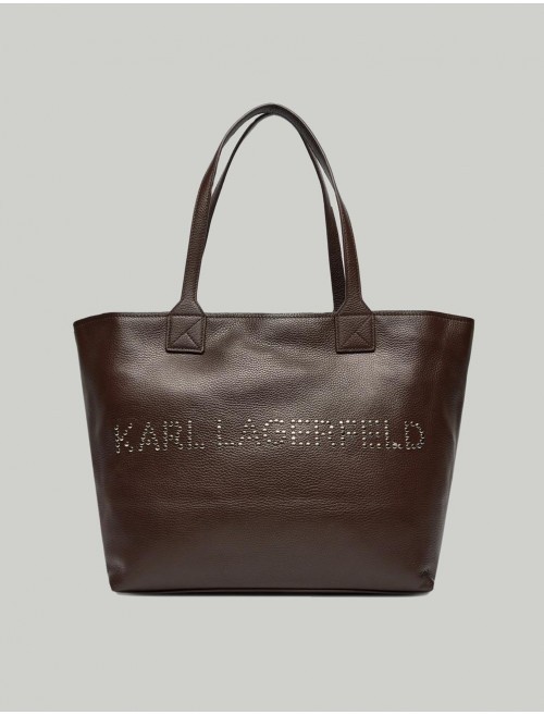 BOLSO KARL LAGERFED K MARCH MD TOTE MARRoN