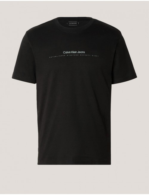 CAMISETA CALVIN KLEIN MINIMAL LOGO TEE NEGRO