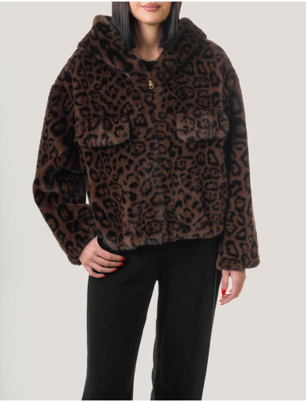 CHAQUETA OBVIORIKO LEOPARDO