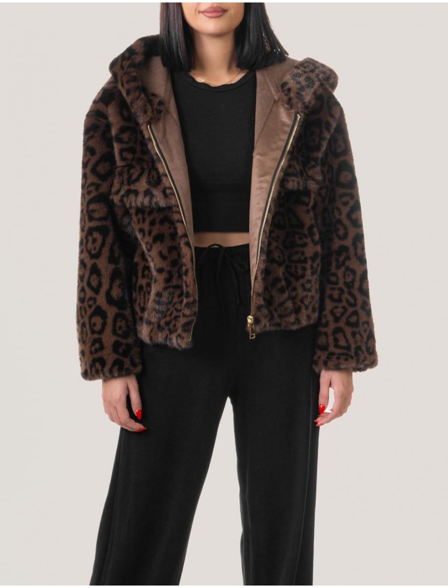 CHAQUETA OBVIORIKO LEOPARDO