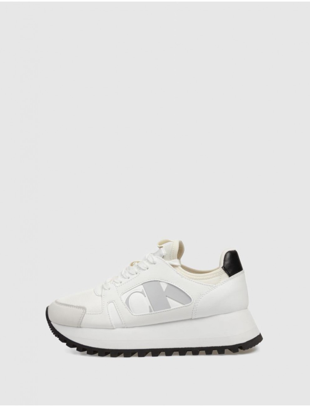 ZAPATILLA CALVIN KLEIN RUNNER LOW LACEUP MIX NBS BLANCO