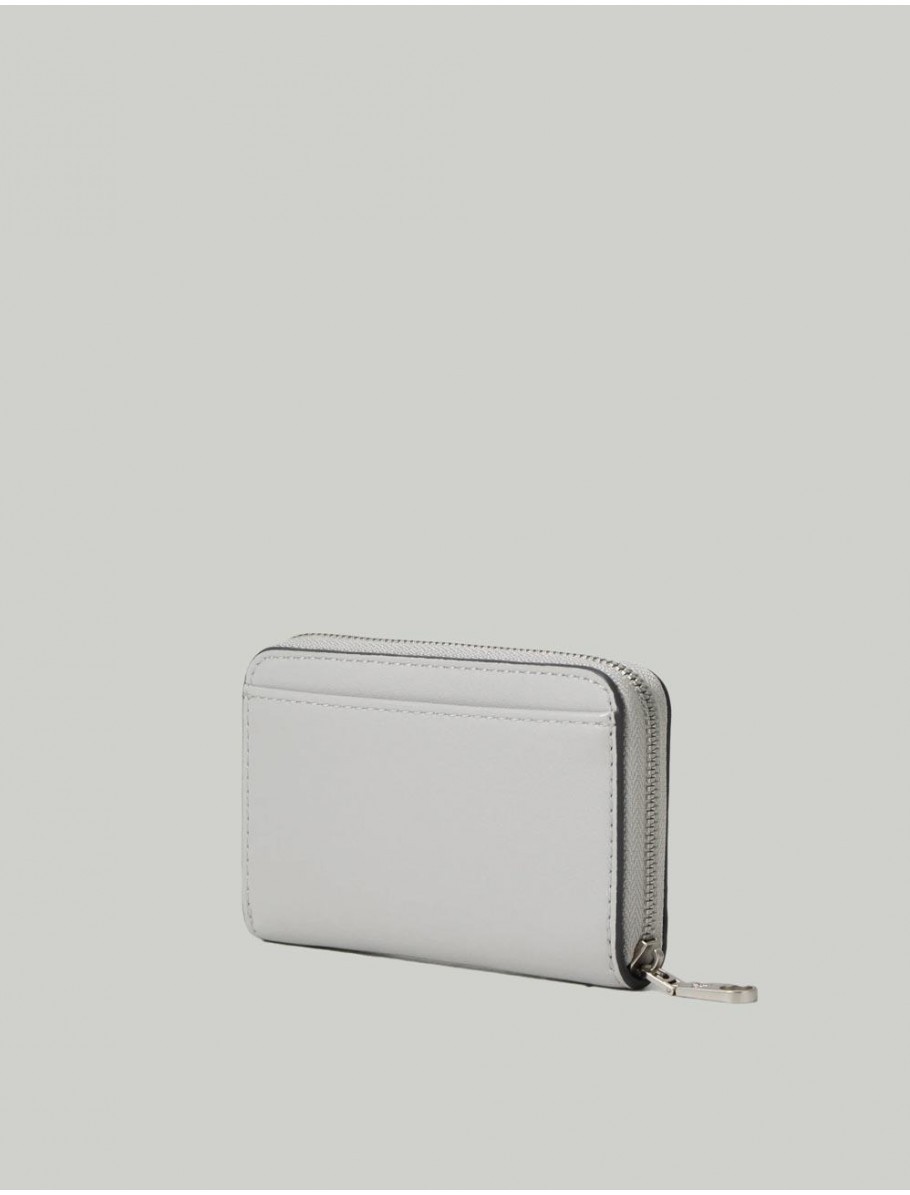 CARTERA CALVIN KLEIN SCULPTED MED ZIP AROUND GRIS