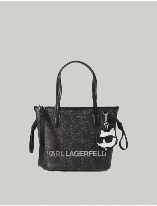 BOLSO KARL LAGERFED IKON MONO CC SM NEGRO