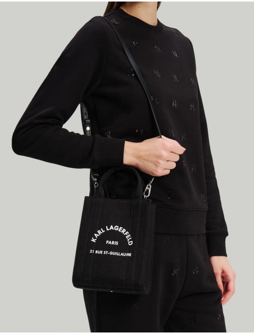 BOLSO KARL LAGERFED RSG SQUARE SMALL TOTE NEGRO