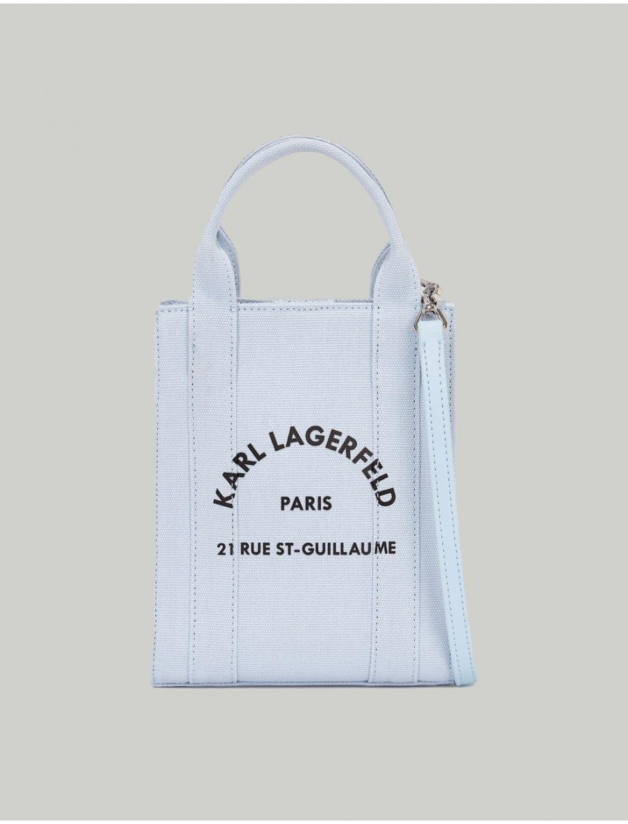 BOLSO KARL LAGERFED RSG SQUARE SMALL TOTE AZUL