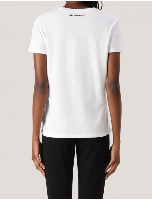 CAMISETA KARL LAGERFED IKON RS DUO T SHIRT BLANCO