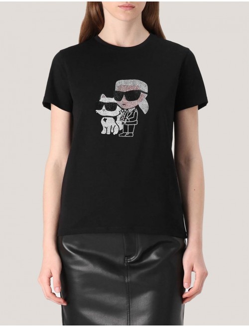 CAMISETA KARL LAGERFED IKON RS DUO T SHIRT NEGRO