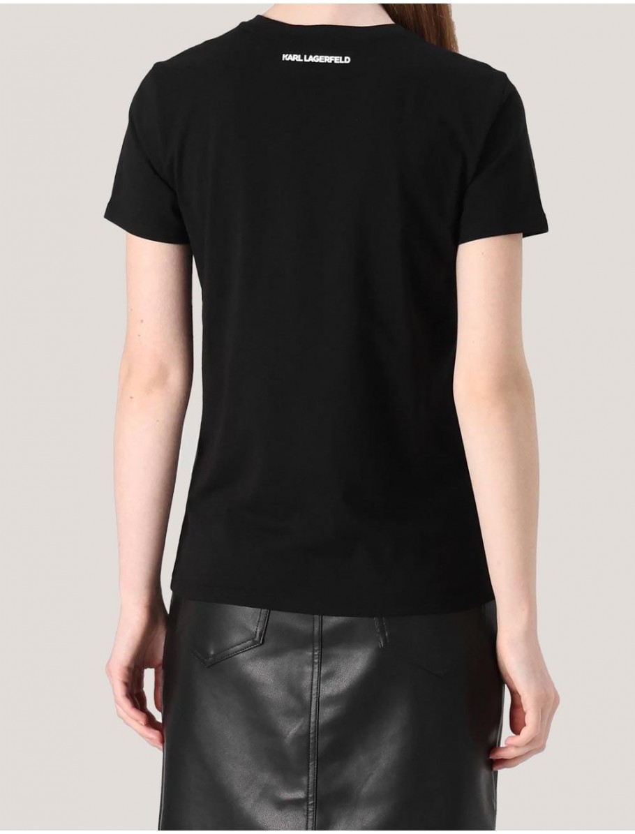 CAMISETA KARL LAGERFED IKON RS DUO T SHIRT NEGRO