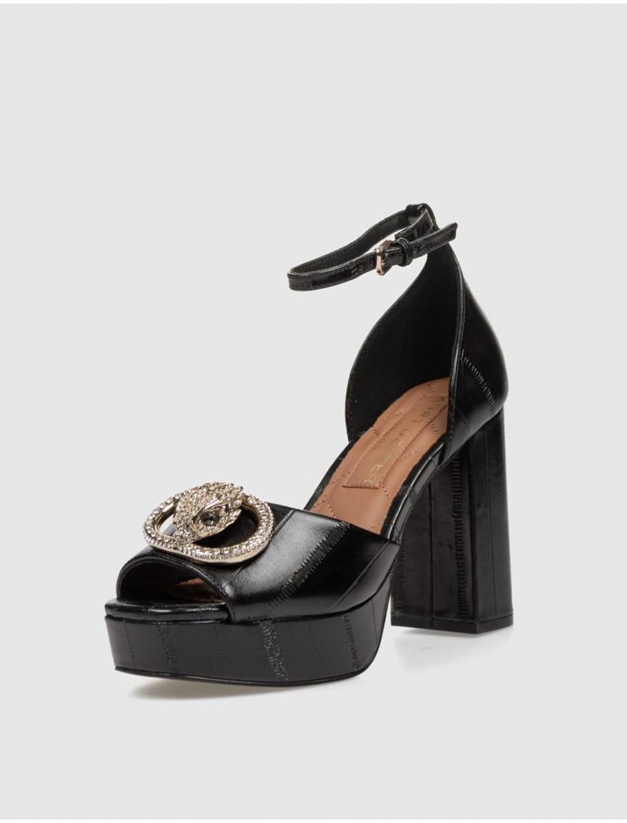 SANDALIA KURT GEIGER CHELSEA PLATFORM SANDAL NEGRO