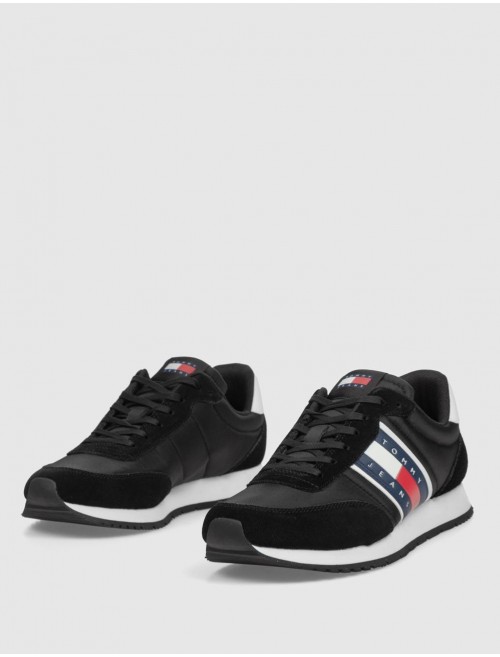 ZAPATILLA TOMMY HILFIGER TJM RUNNER CASUAL ESS NEGRO