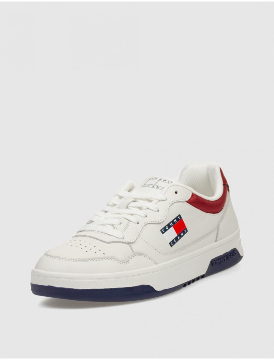 ZAPATILLA TOMMY HILFIGER TJM CUPSOLE LEATHER ESS BLANCO