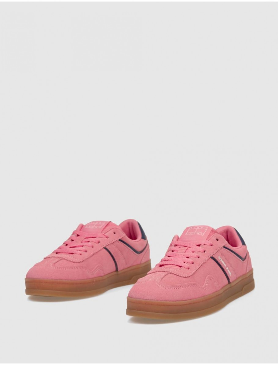 ZAPATILLA TOMMY HILFIGER THE GREENWICH SUEDE ROSA