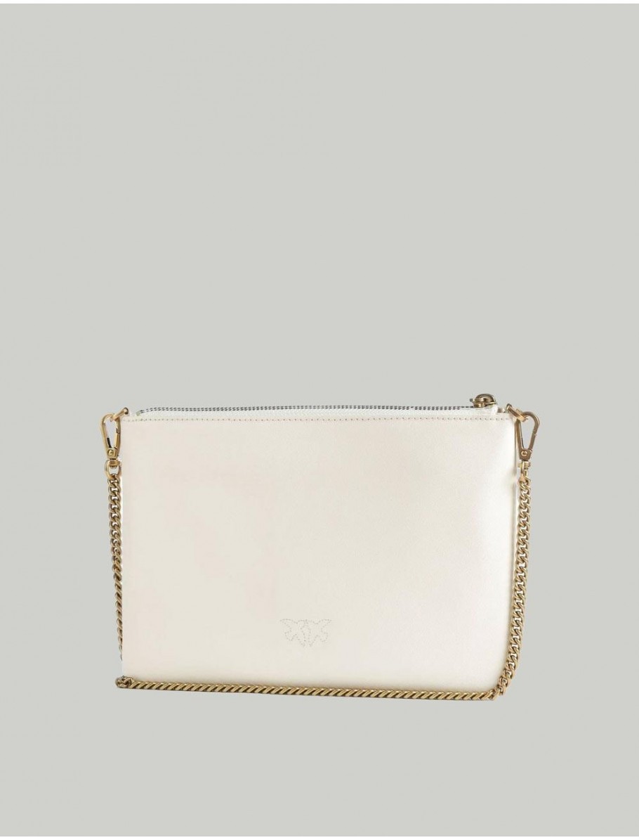 BOLSO PINKO FLAT CLASSIC BLANCO