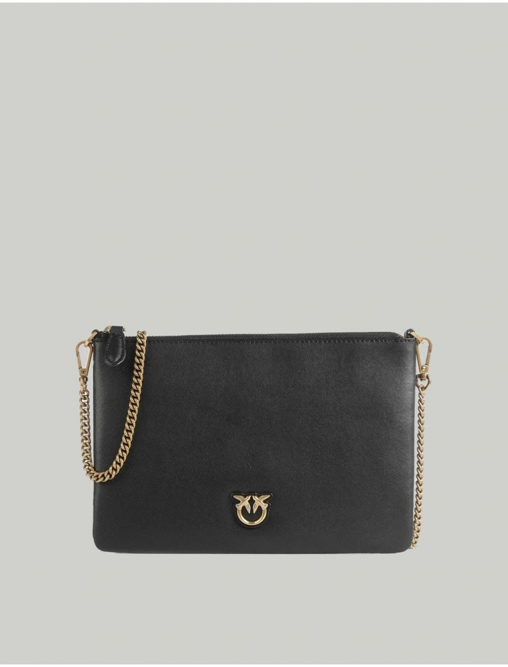 BOLSO PINKO FLAT CLASSIC NEGRO