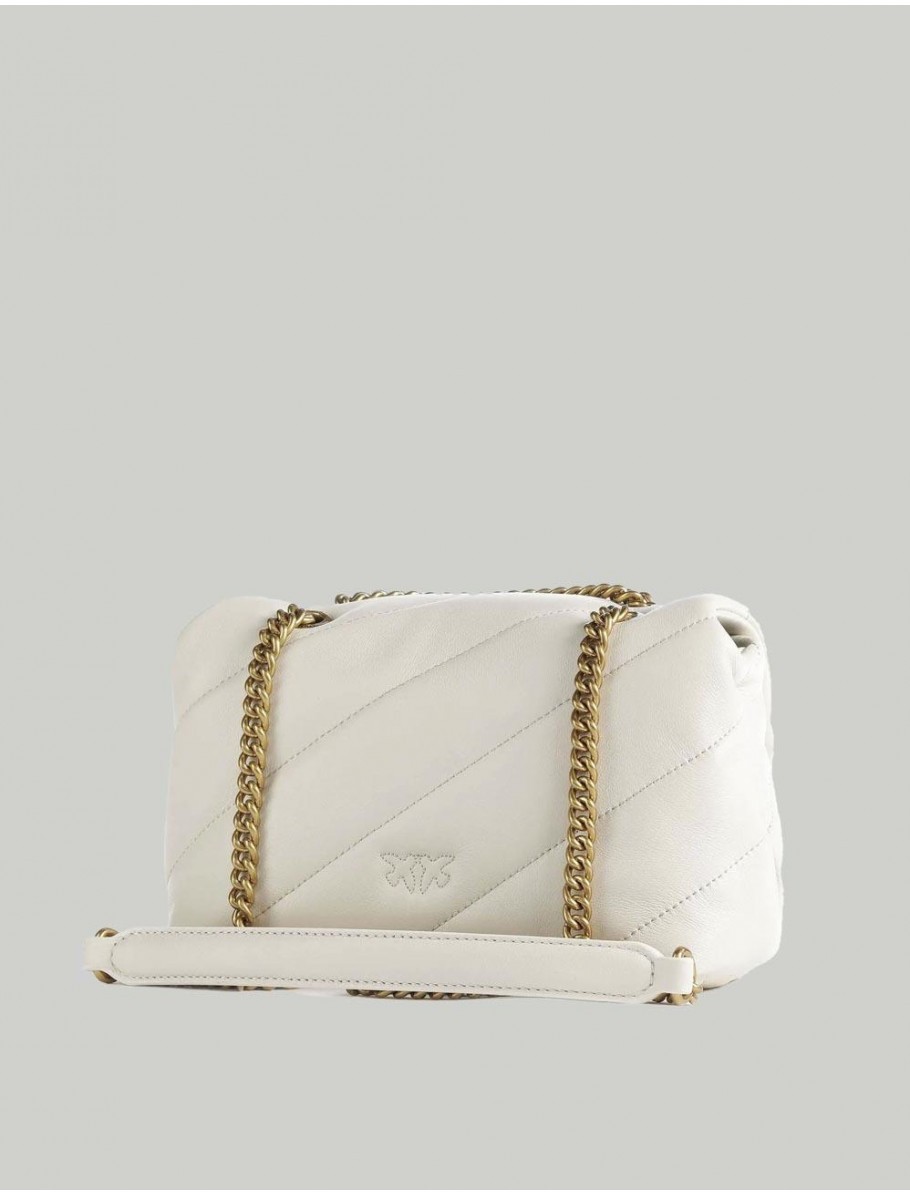 BOLSO PINKO LOVE PUFF MINI BLANCO