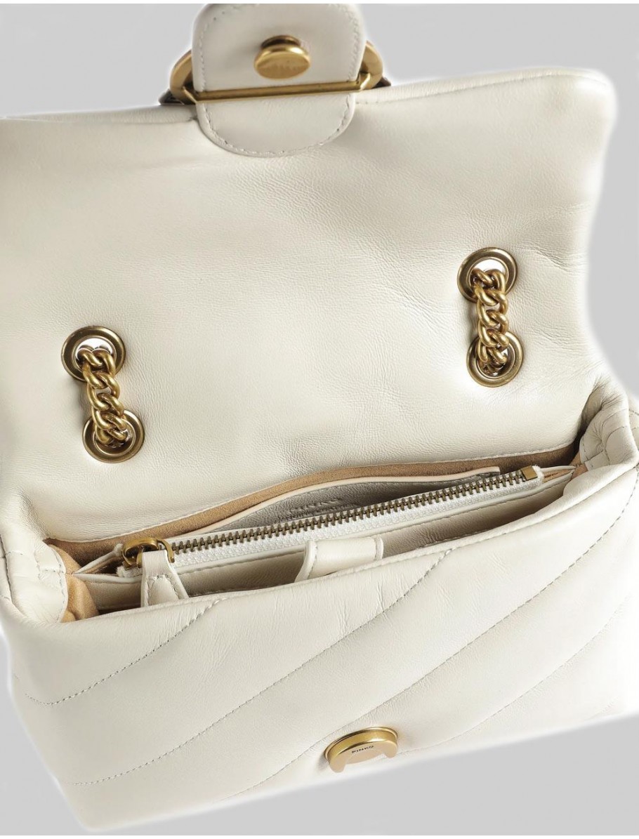 BOLSO PINKO LOVE PUFF MINI BLANCO