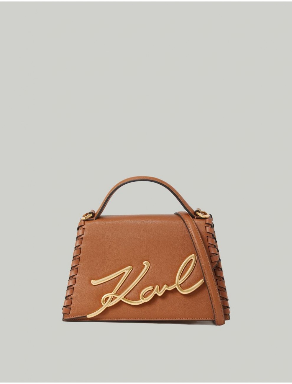 BOLSO KARL LAGERFED K SIGNATURE 20 MD CB WHIP MARRoN