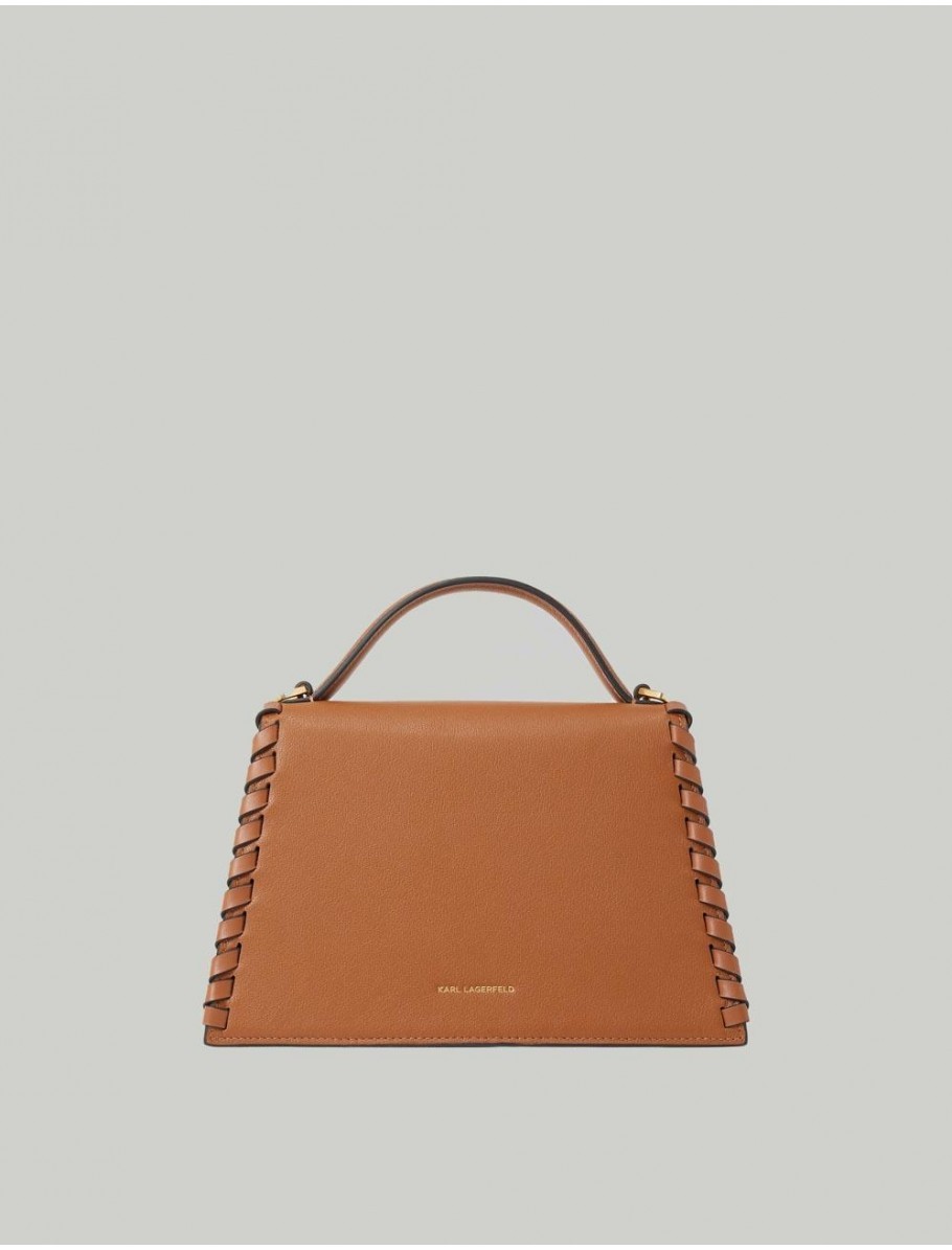 BOLSO KARL LAGERFED K SIGNATURE 20 MD CB WHIP MARRoN