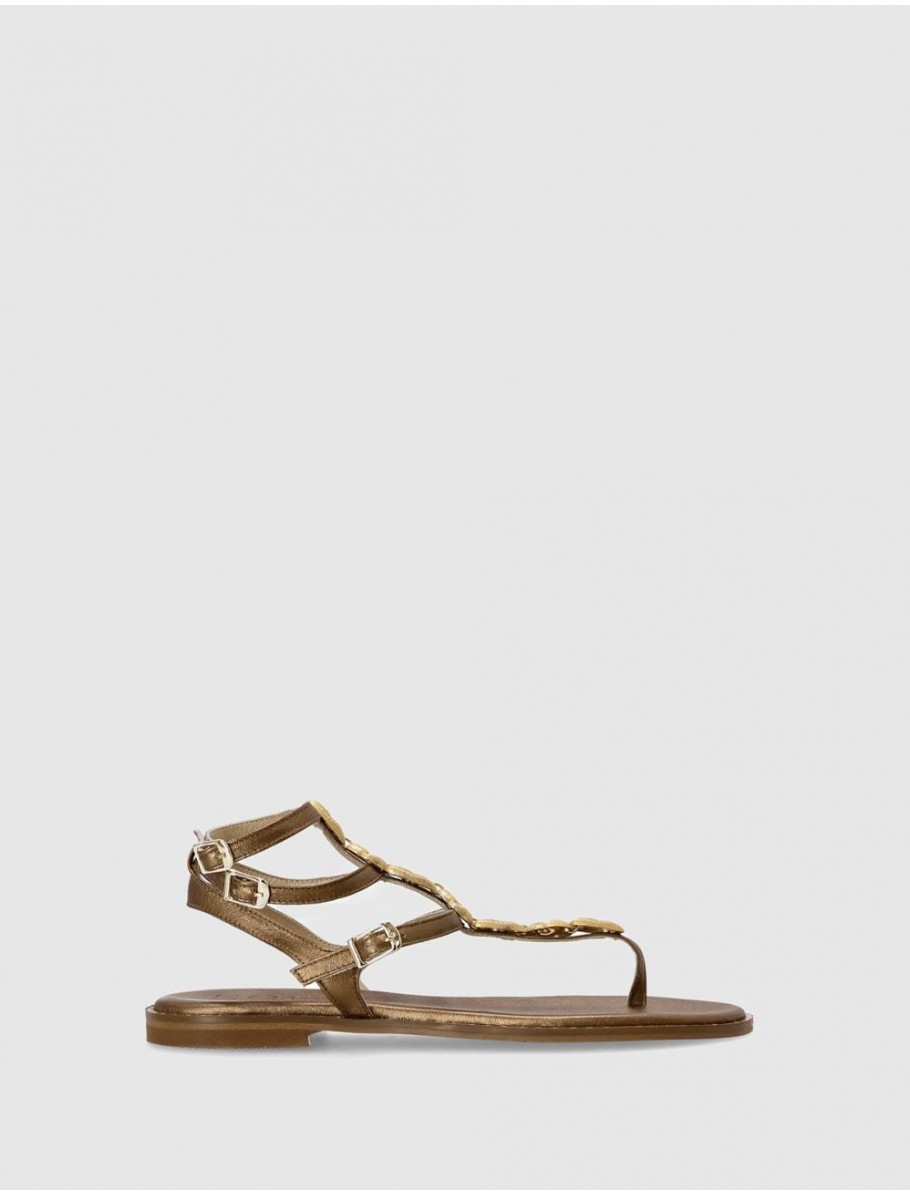 SANDALIA KOTRIS DANAE FLAT BRONCE