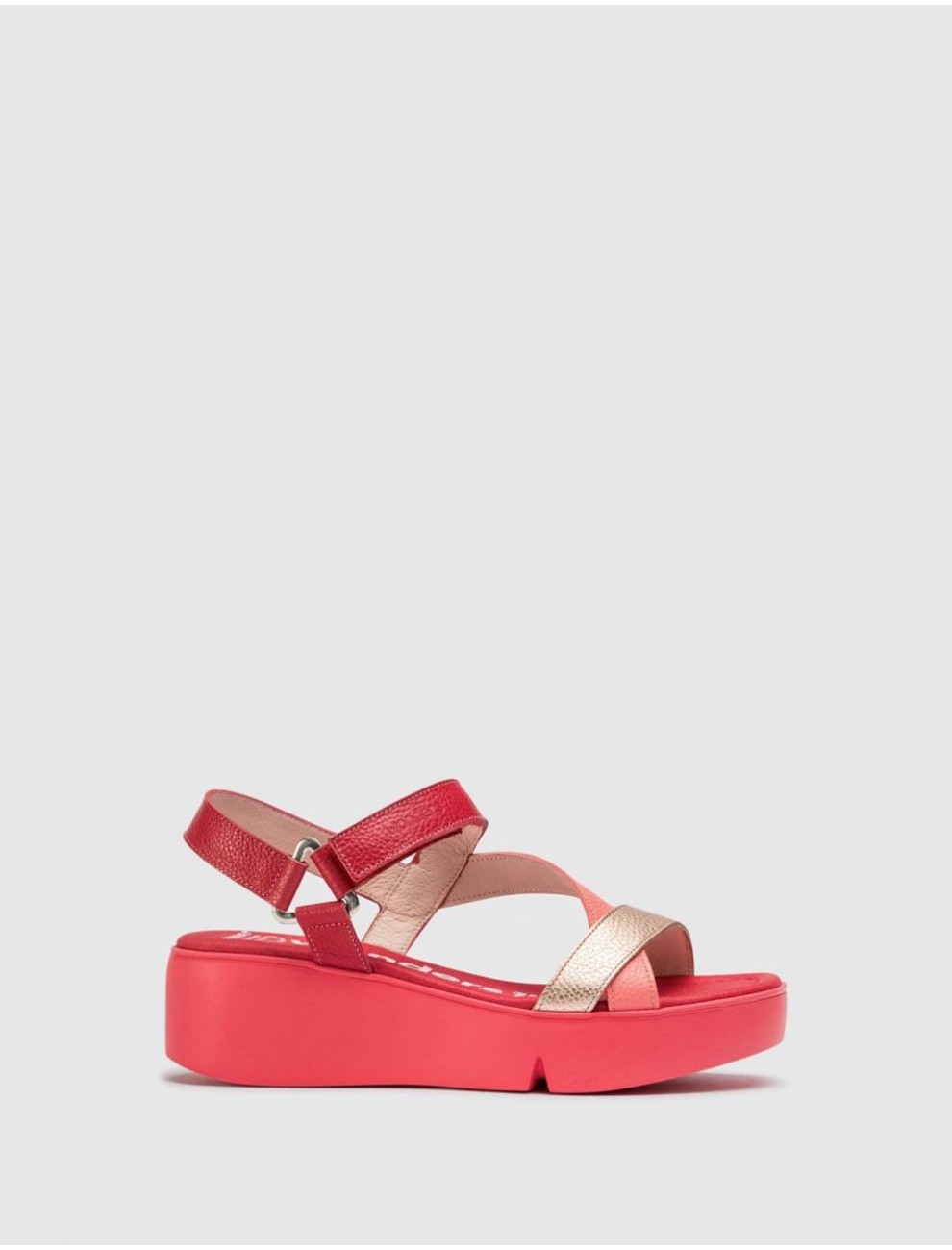 SANDALIA WONDERS B7950 ROJO
