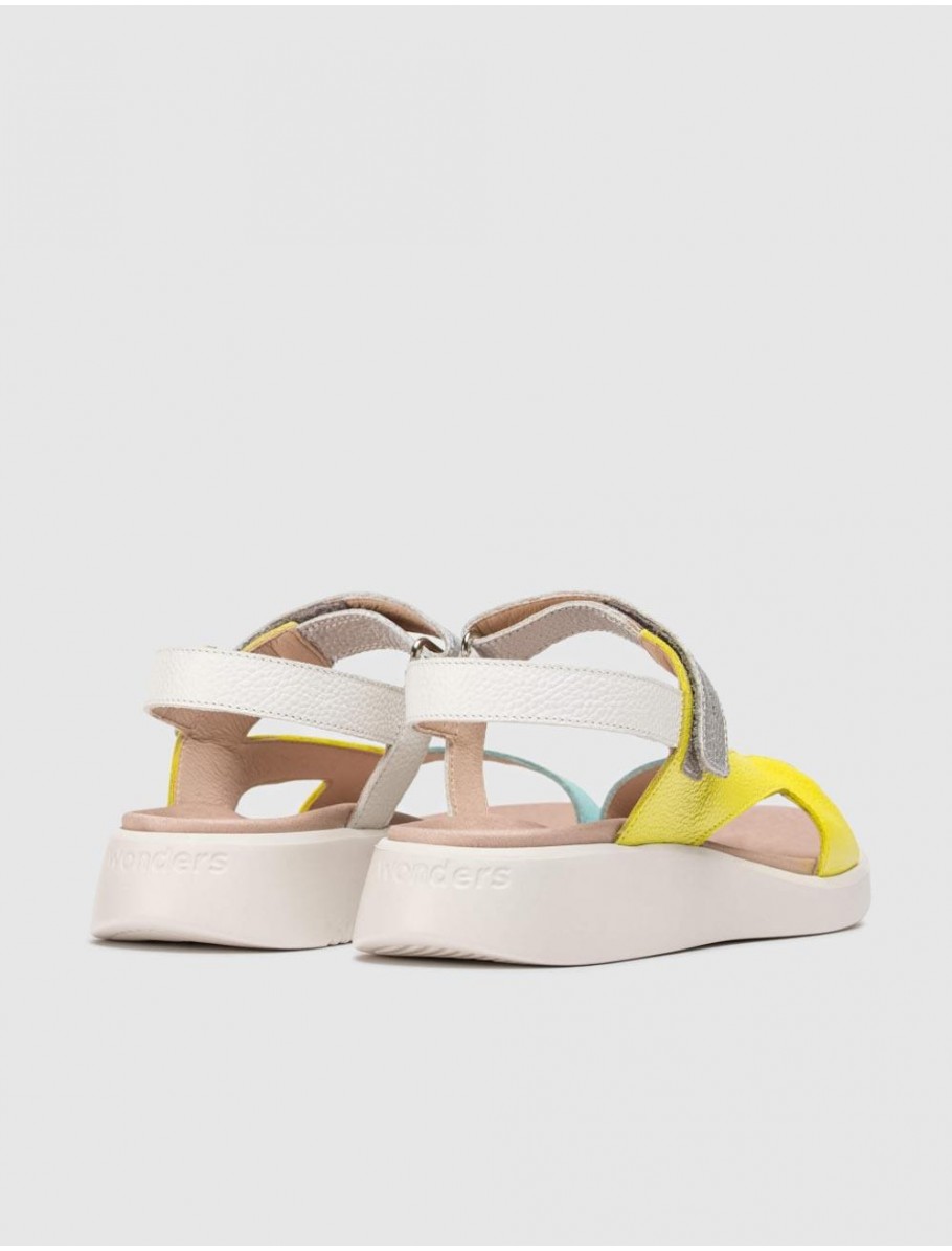 SANDALIA WONDERS C 6543 AMARILLO