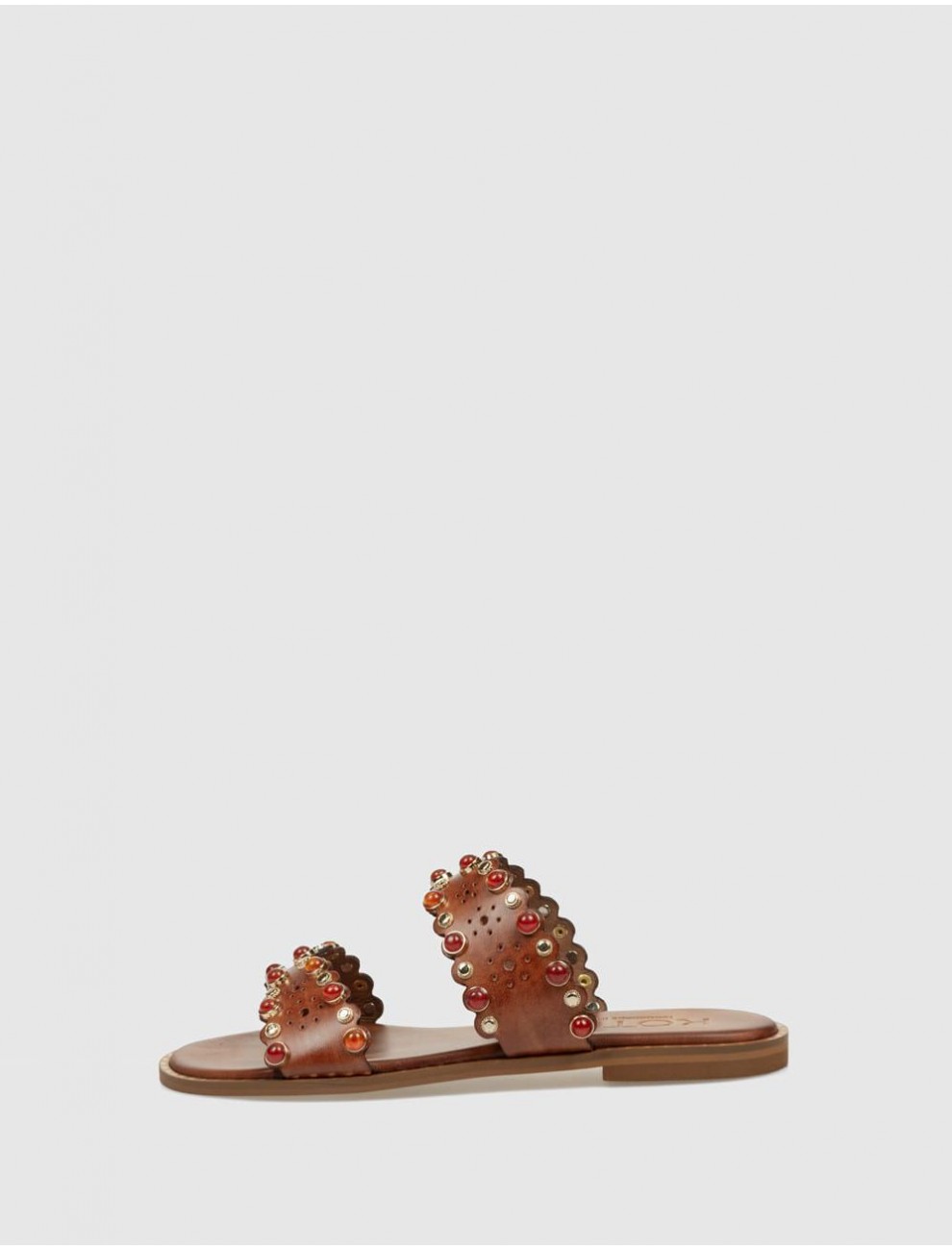 SANDALIA KOTRIS ITHACA FLAT MARRoN