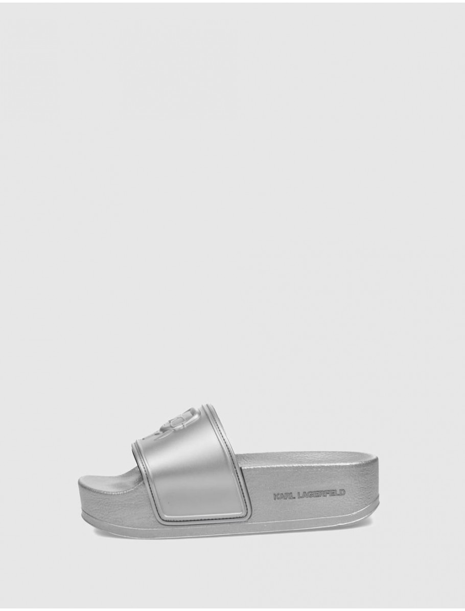 CHANCLA KARL LAGERFELD KONDO MAXI KARL NFT RELIEF PLATA