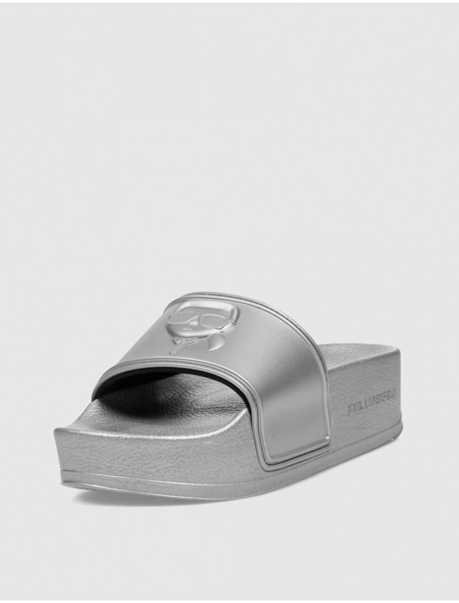 CHANCLA KARL LAGERFELD KONDO MAXI KARL NFT RELIEF PLATA