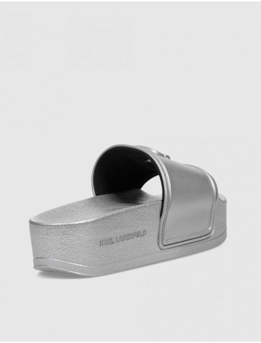 CHANCLA KARL LAGERFELD KONDO MAXI KARL NFT RELIEF PLATA