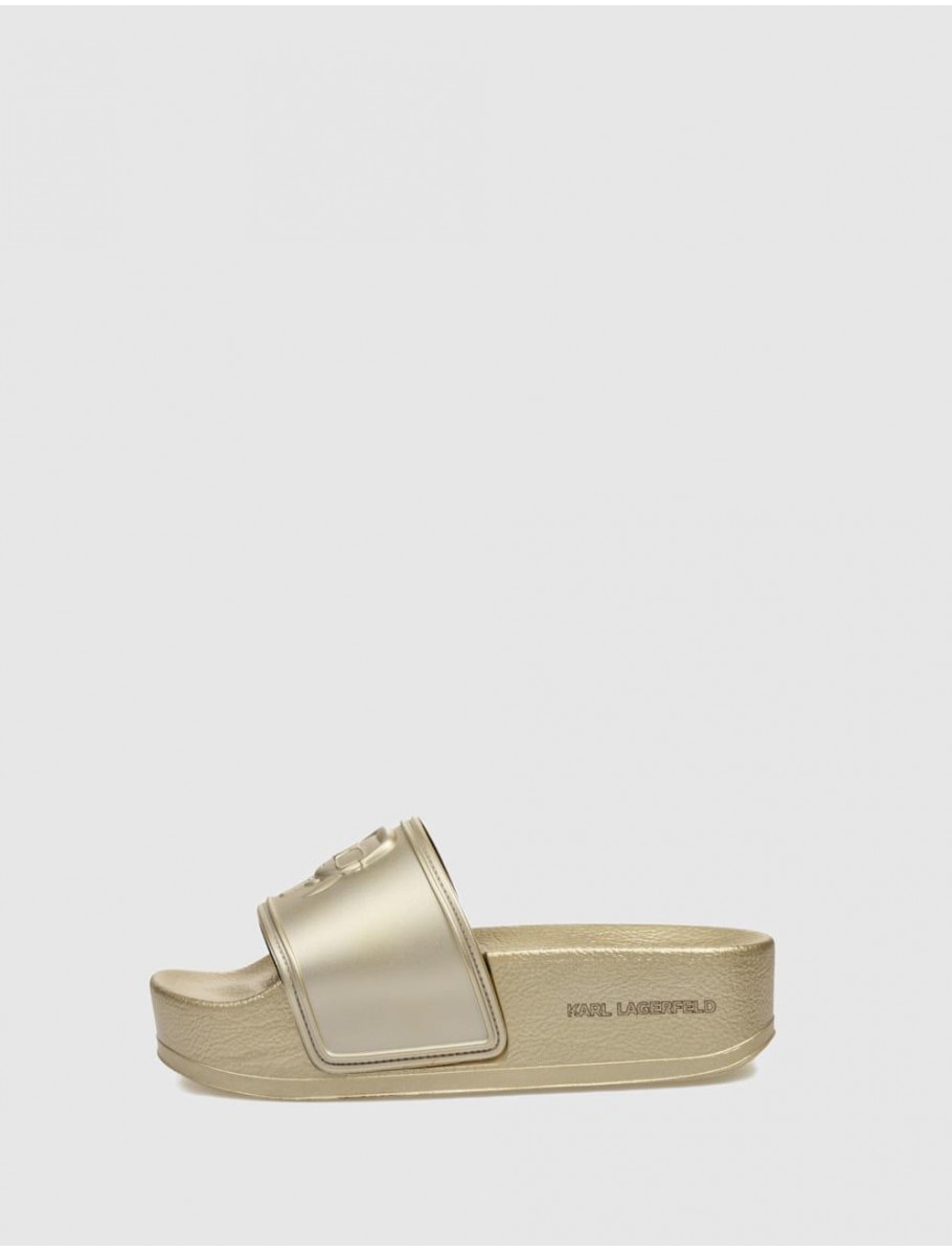 CHANCLA KARL LAGERFELD KONDO MAXI KARL NFT RELIEF ORO