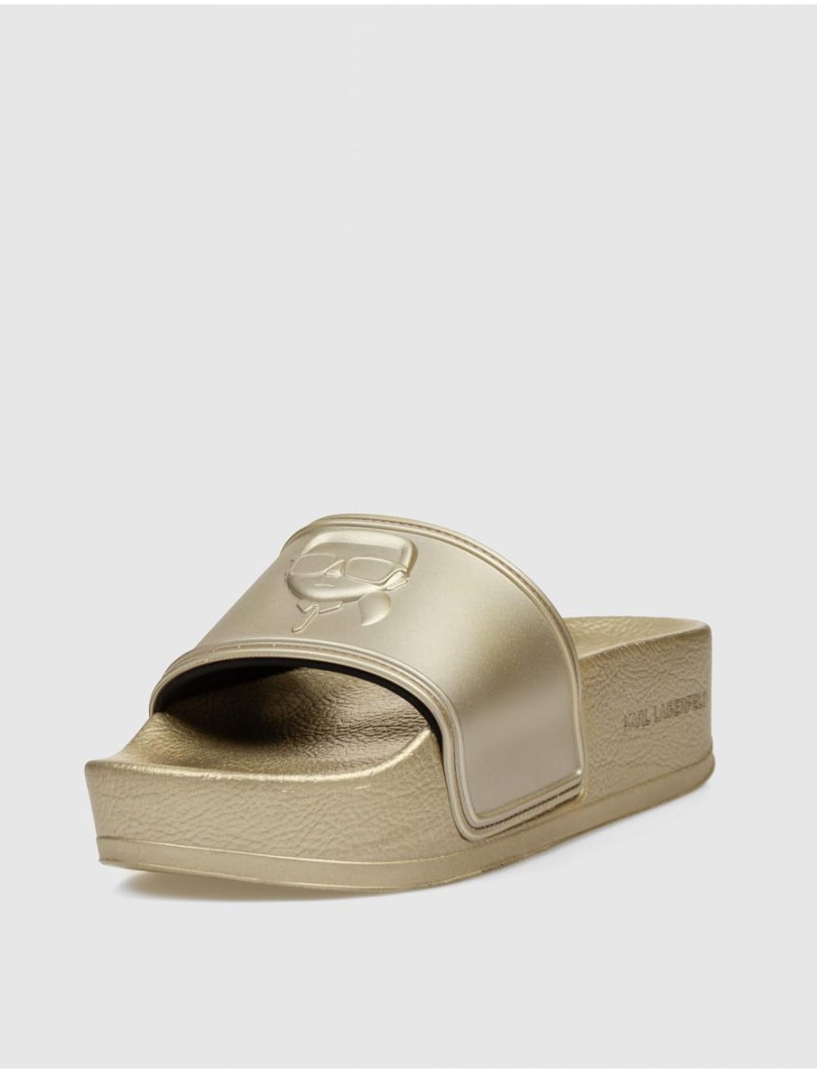 CHANCLA KARL LAGERFELD KONDO MAXI KARL NFT RELIEF ORO
