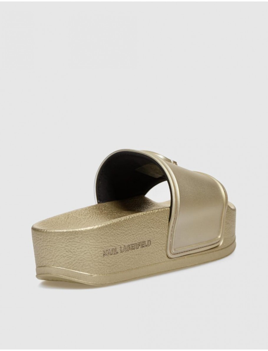 CHANCLA KARL LAGERFELD KONDO MAXI KARL NFT RELIEF ORO