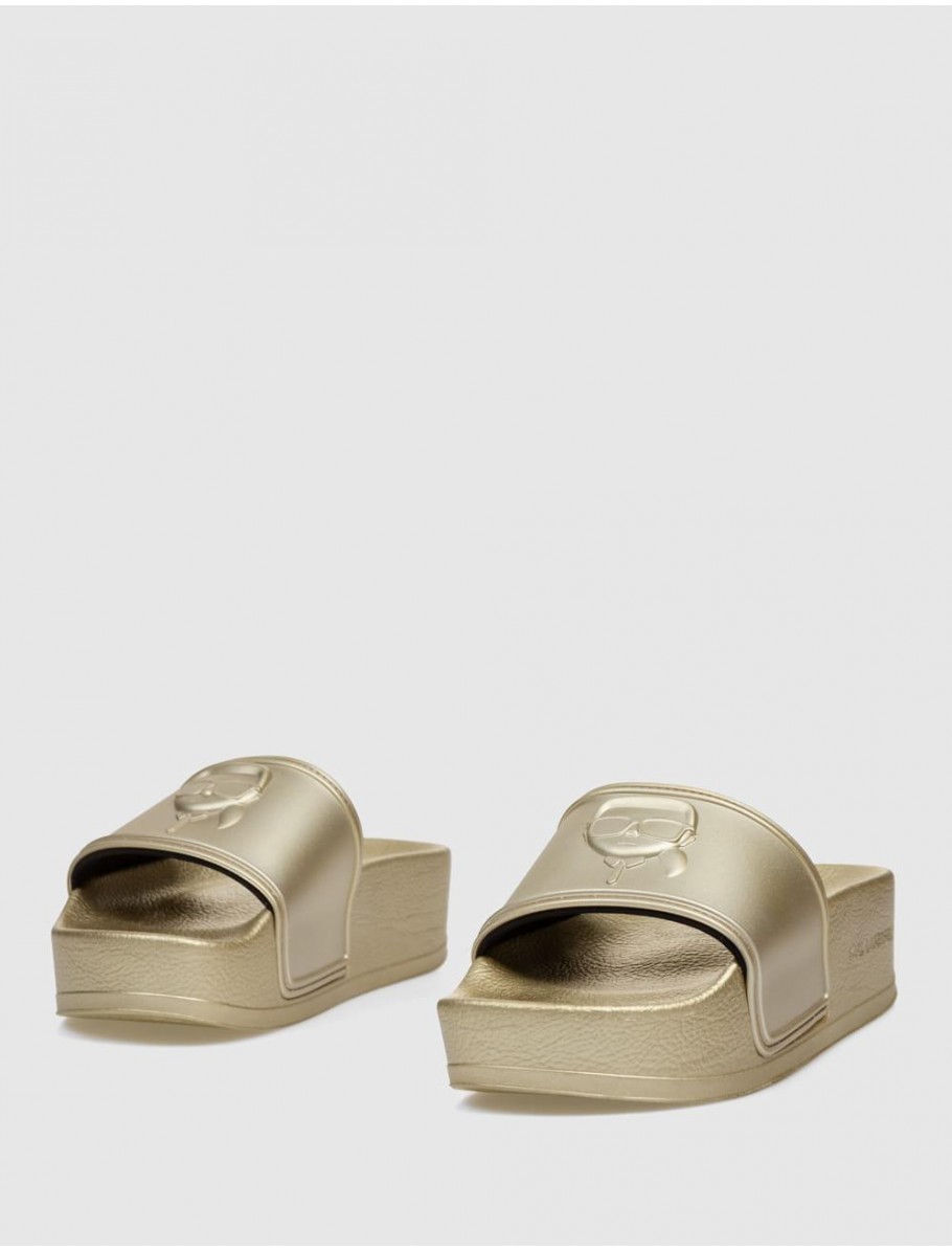 CHANCLA KARL LAGERFELD KONDO MAXI KARL NFT RELIEF ORO