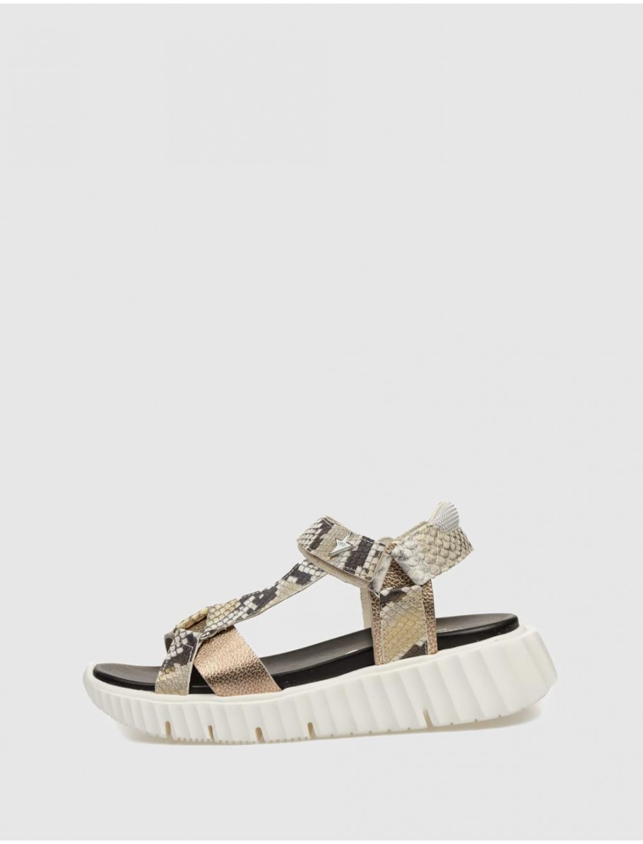 SANDALIA CETTI 1316 PLATINO