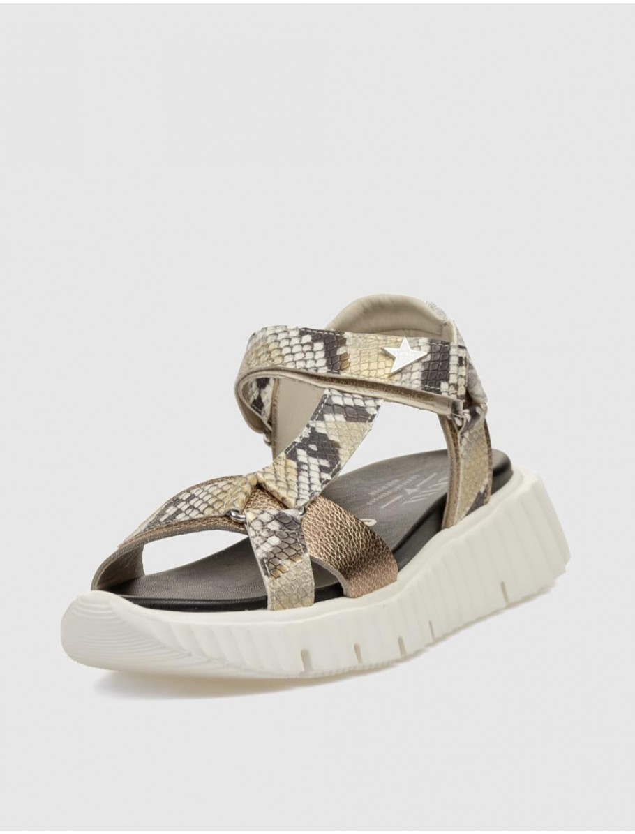 SANDALIA CETTI 1316 PLATINO