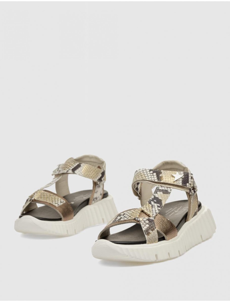 SANDALIA CETTI 1316 PLATINO