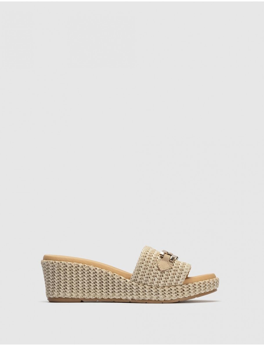 SANDALIA PITILLOS 10562 NATURAL